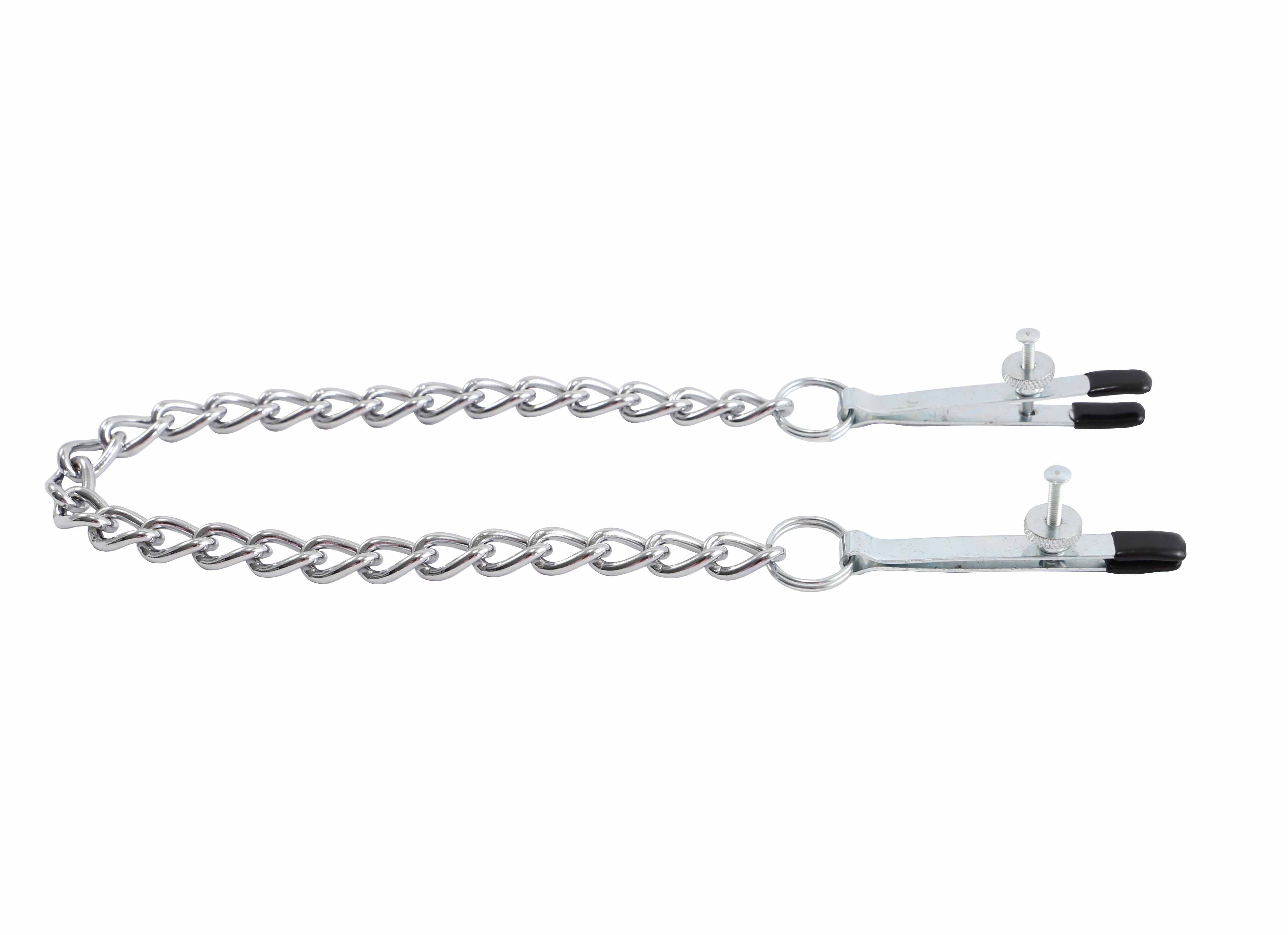 Nippel/Vagina Klammern mit Kette "Absolute Prof" Schmal